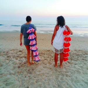 Funda de sombrilla flamenca.