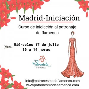 MADRID. Curso iniciación al patronaje de flamenca