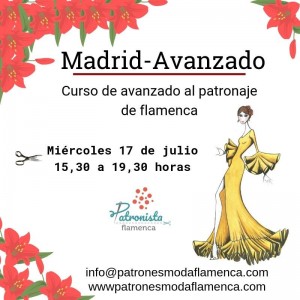 MADRID. Curso avanzado al patronaje de flamenca