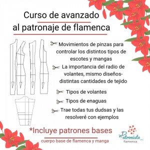 MADRID. Curso avanzado al patronaje de flamenca