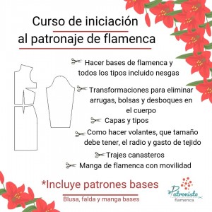 Granada. Curso iniciación al patronaje de flamenca