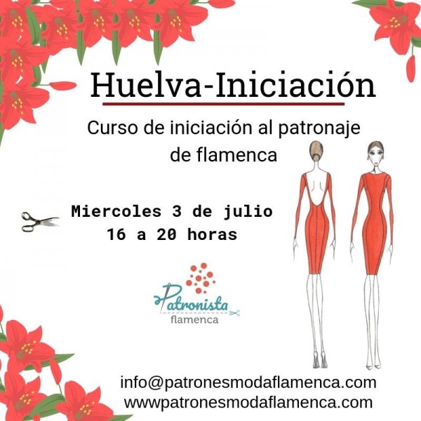 Huelva. Curso iniciación al patronaje de flamenca